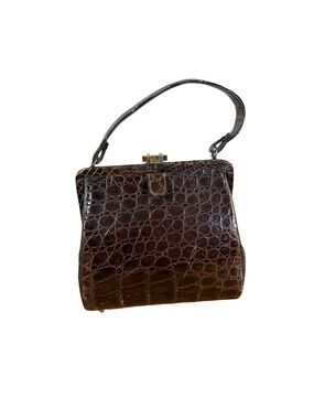 Vintage Mayer Top Handle Crocodile Bag